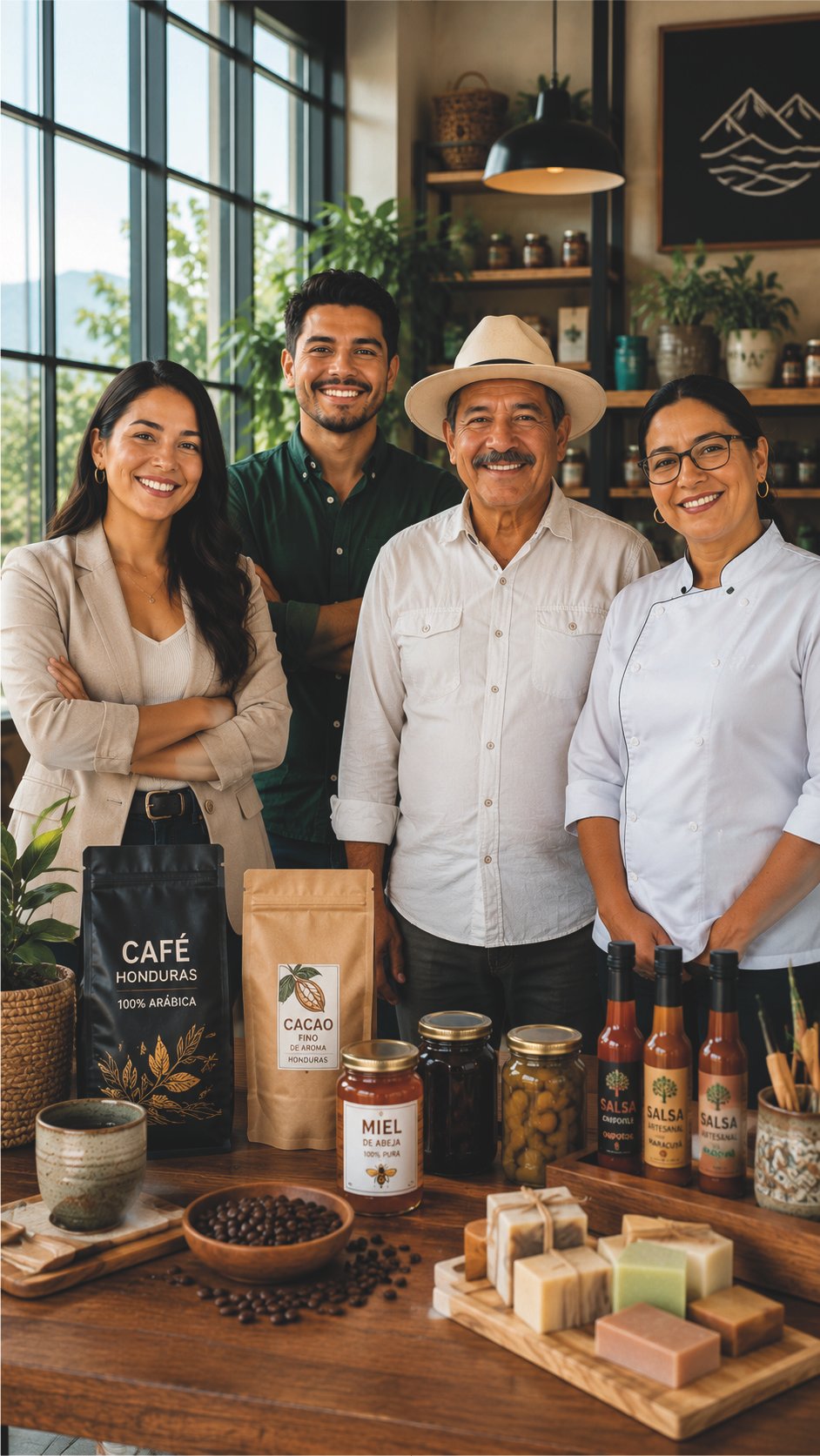 Emprendedora trabajando en su negocio